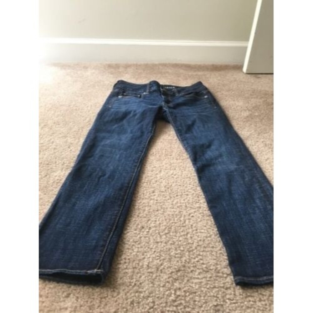 American Eagle Women's Blue Denim Jeans Pockets Size 2